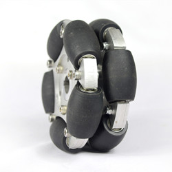 NW127 / 14153 90 degree heavy-duty industrial Mecanum wheel, side view