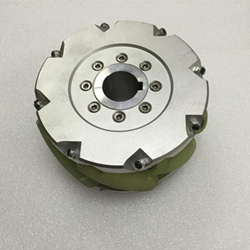 Single NM152A heavy-duty Mecanum wheel viewed from the plate