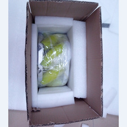 NM254A heavy-duty Mecanum wheel in protective packaging