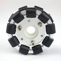14054 4-inch (100 mm) Double-Row Aluminum Omni Wheel — product view 1
