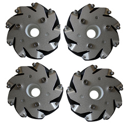 14094 4-inch (100 mm) Aluminum Mecanum Wheel Set — product view 1