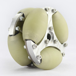14182 100 mm Stainless Steel Omni Wheel with PU Rollers — product view 3