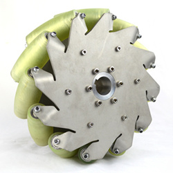 14197 10-inch (254 mm) Stainless Steel Mecanum Wheel Set — product view 3