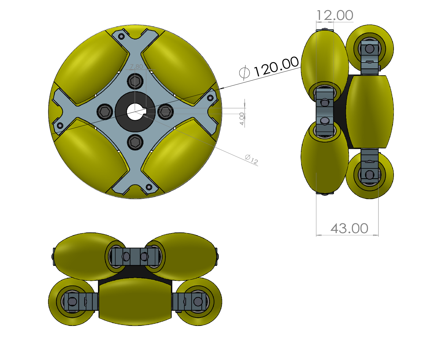 NW120A engineering drawing preview